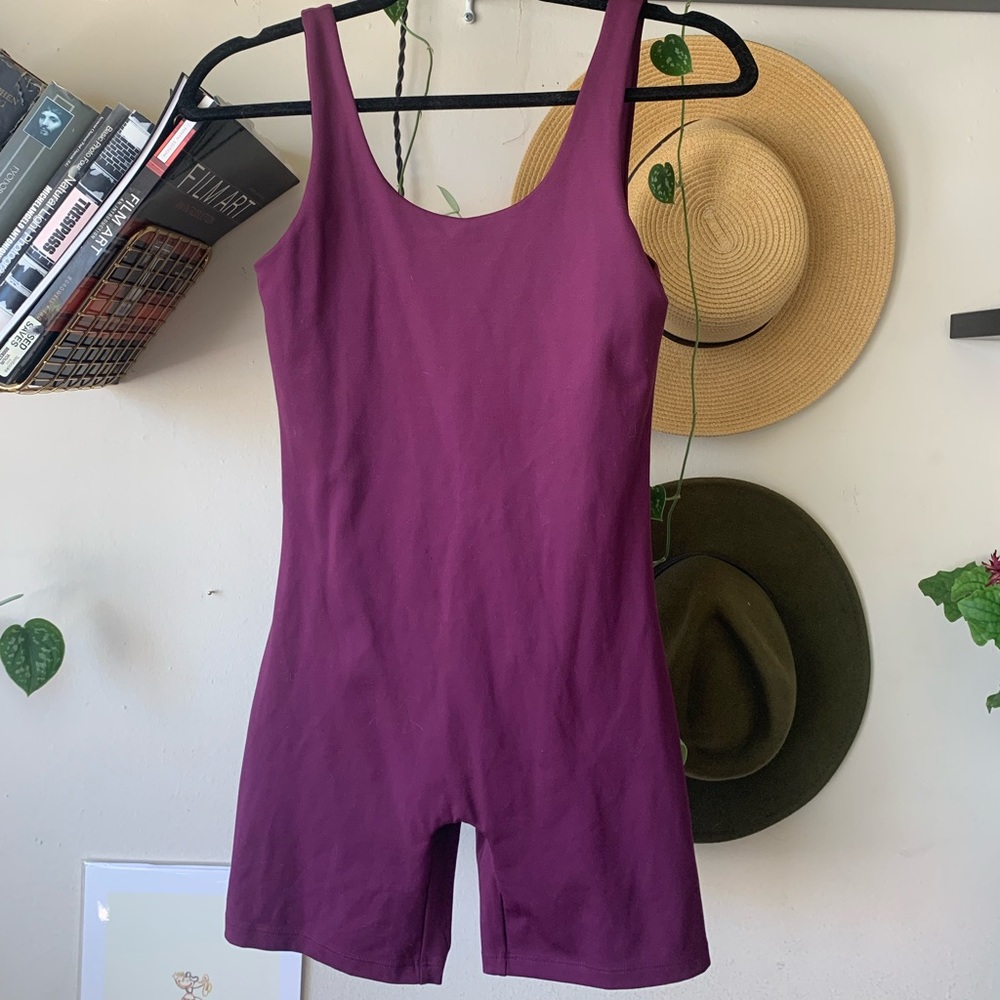Girlfriend Collective Plum Unitard